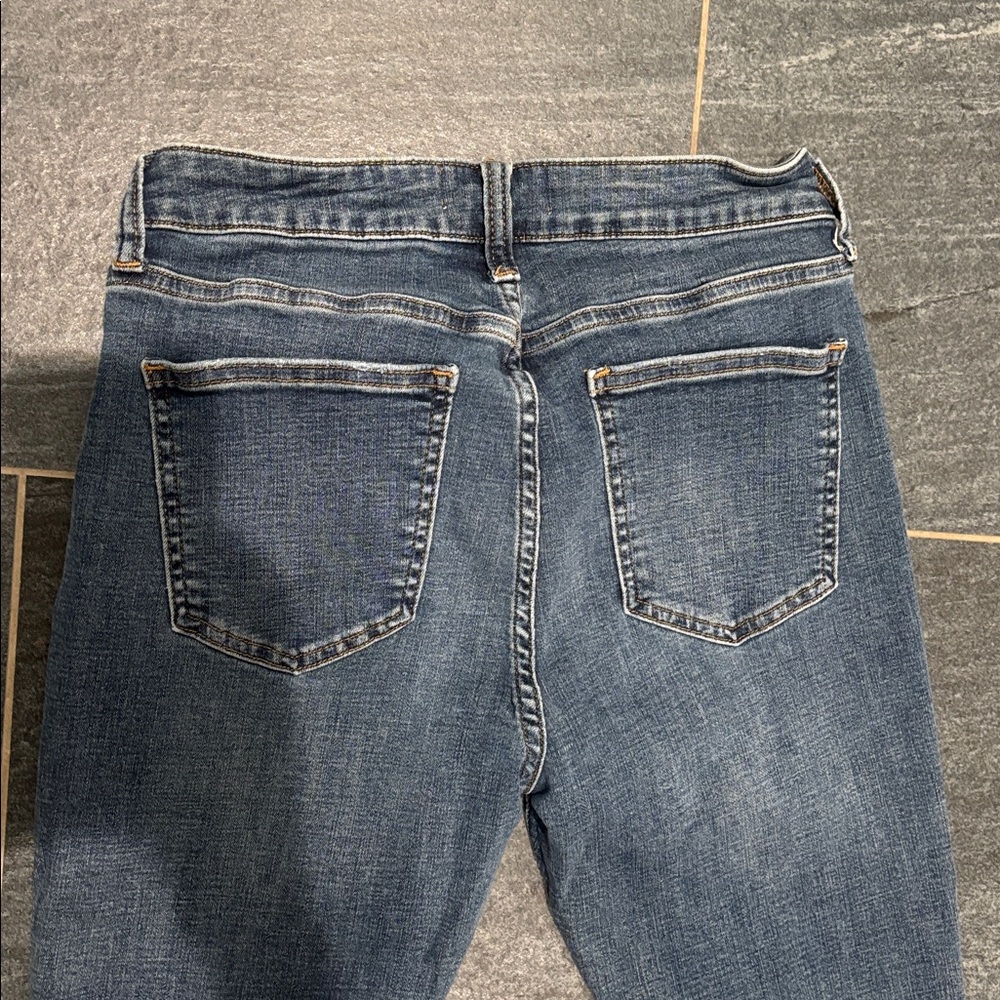Distressed pistola cropped Blue Jeans - Picture 5 of 5
